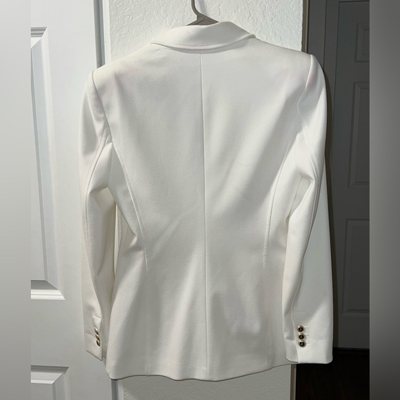 ZARA White Tailored Blazer Size Medium - Picture 5 of 6
